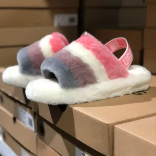 UGG Tasman بانطوفل Shearling متعدد الألوان خطوطي