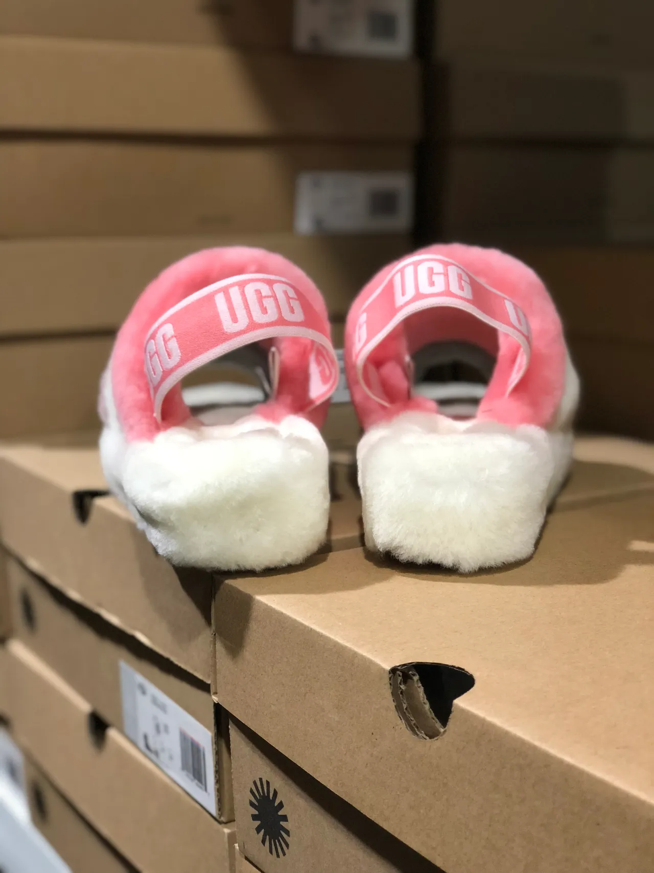 UGG Tasman Multicolor Striped Shearling Slipper 8
