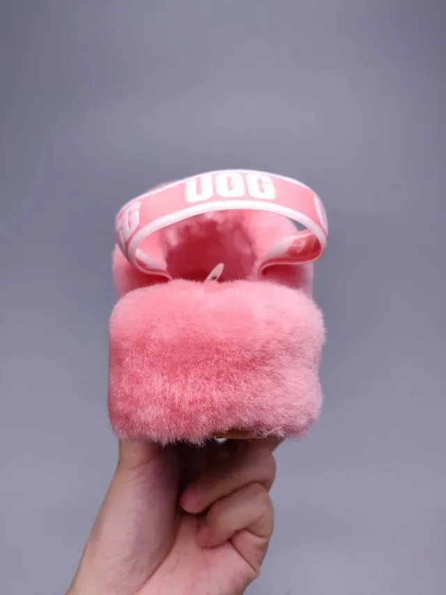 UGG Tasman Pink Plush Shearling Slippers 4