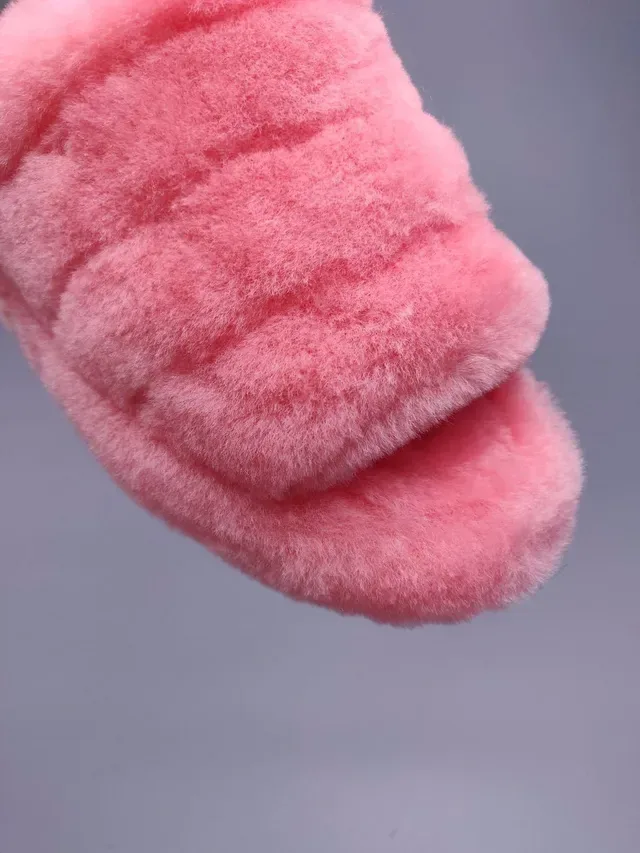 UGG Tasman Pink Plush Shearling Slippers 5
