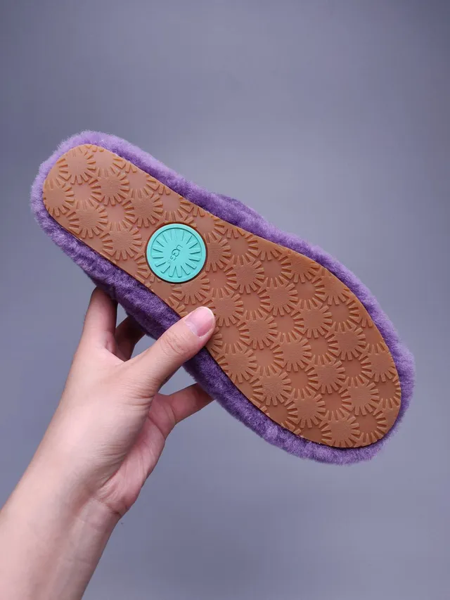 UGG Tasman Purple Blue Gradient Plush Slippers 3