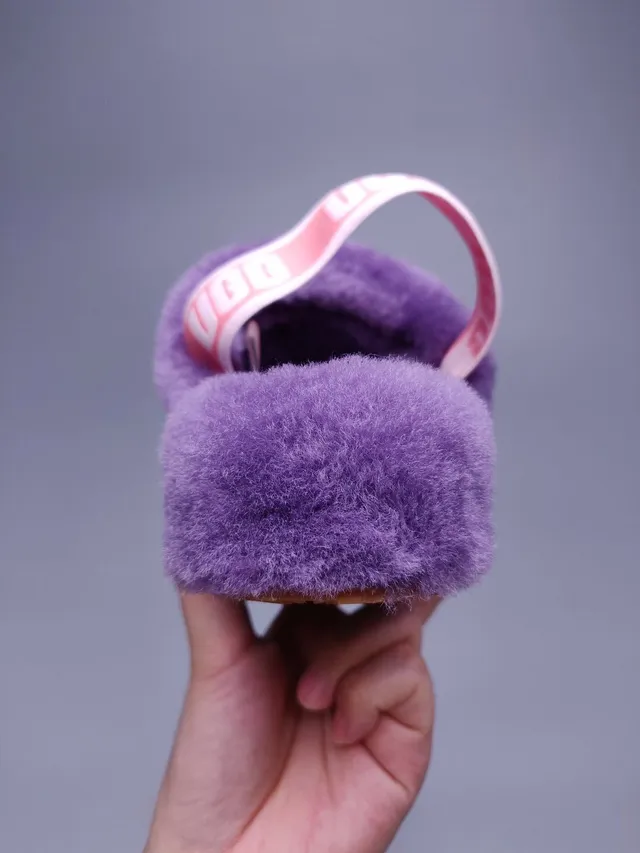 UGG Tasman Purple Blue Gradient Plush Slippers 7