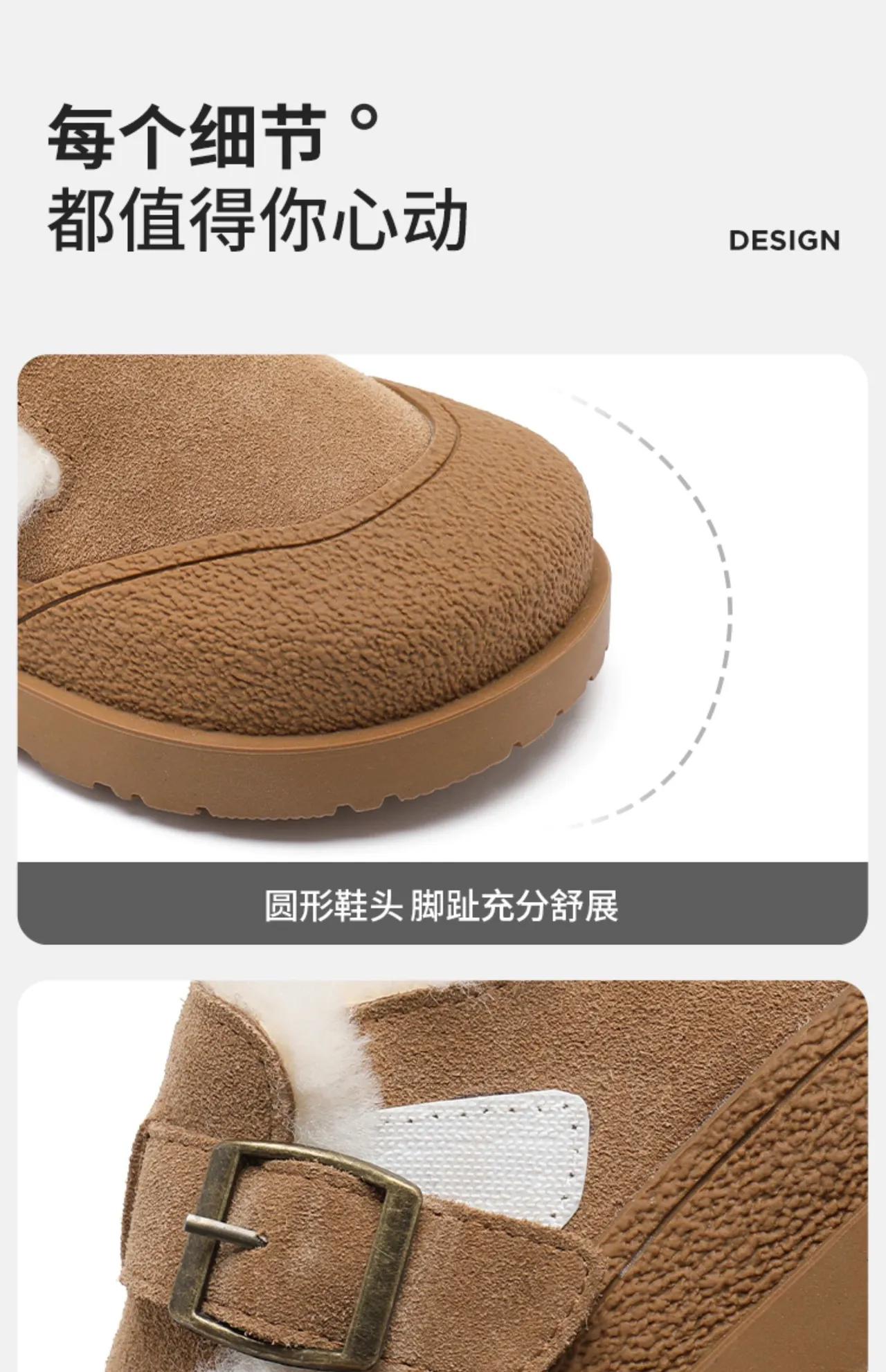 UGG Tasman-Style Shearling-Lined Buckle Strap Snow Boot 3