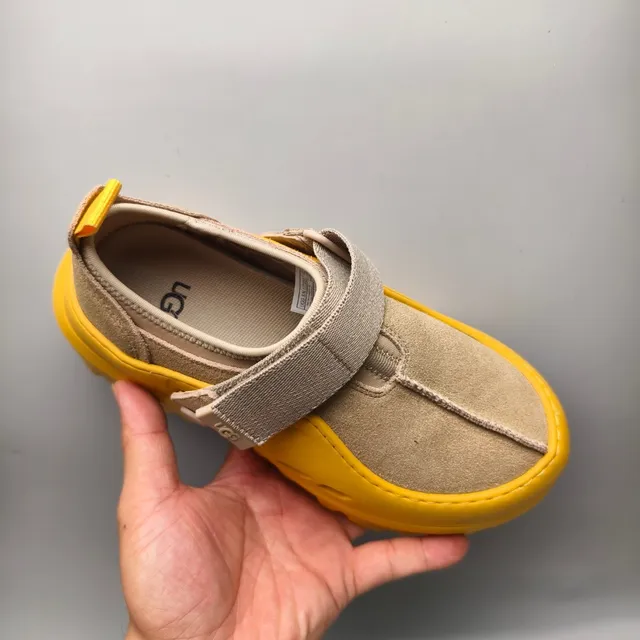 UGG Tasman Yellow and Beige Suede Clog 3
