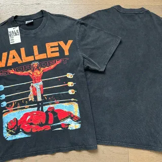 Vale Forever Valley Sport Dept 水洗黑印花T恤