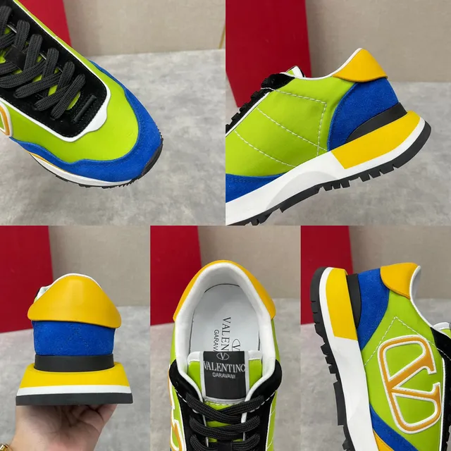 Valentino Multicolor Multi-Color Block VLTN Logo Chunky Sneakers 3