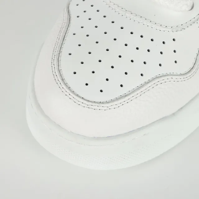 Valentino Rockstud All-White Leather Pyramid Stud Lifestyle Sneakers 5