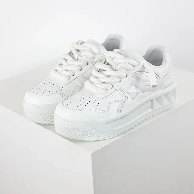 Valentino Rockstud White Platform Lifestyle Sneakers 2