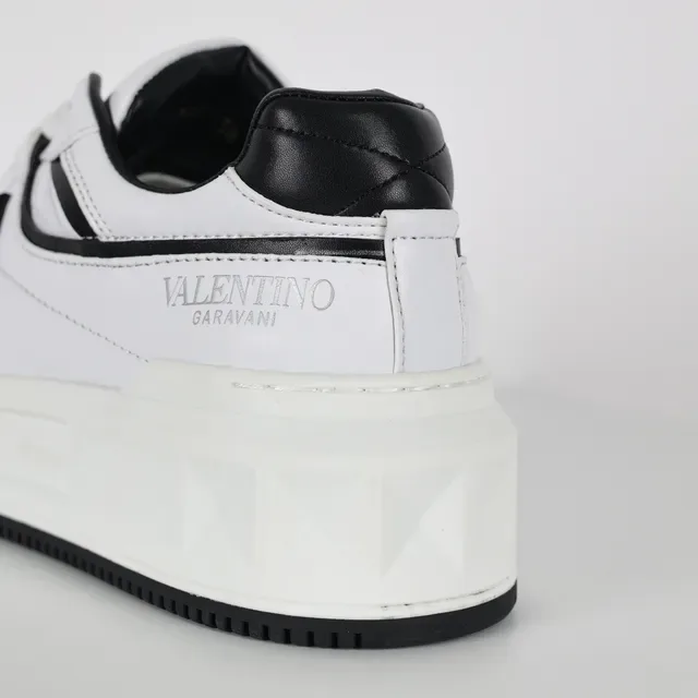 Valentino Chaussures Lifestyle Blances Grises Low-Top à Semelle Plateforme 4