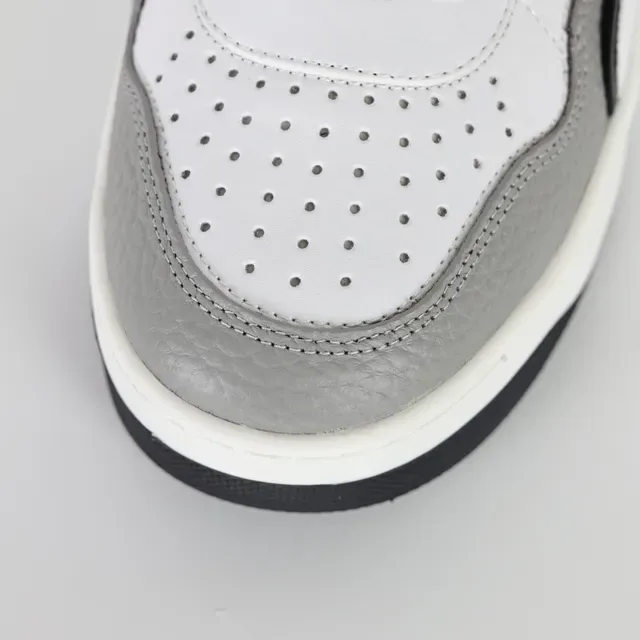 Valentino Chaussures Lifestyle Blances Grises Low-Top à Semelle Plateforme 5