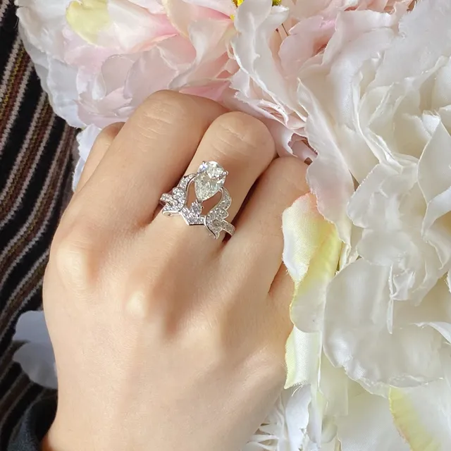 Van Cleef & Arpels Frivole Cœur Gemme Jaune Diamant Pavé Bague 9