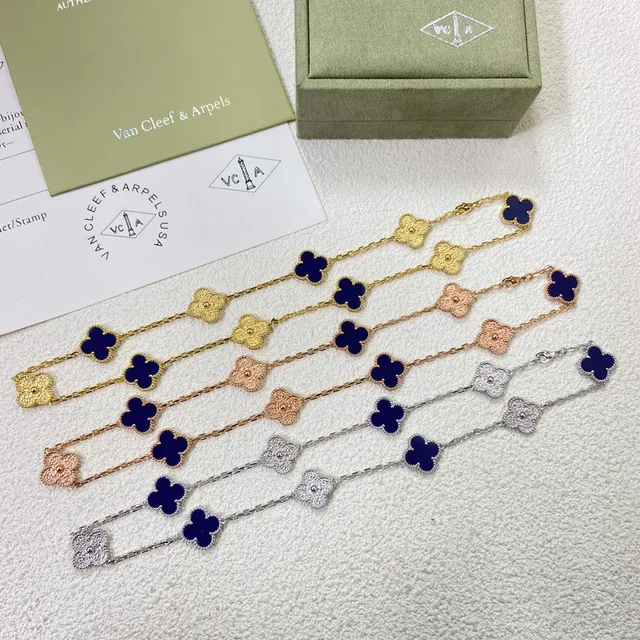 Van Cleef & Arpels Alhambra Bracelets en or à émail violet 3