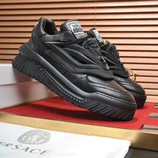 Versace Chain Reaction Black Laceless Lifestyle Sneakers