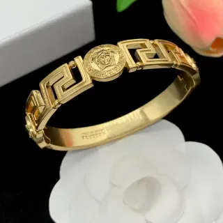 Versace Greca Medusa Pulsera Rígida Tono Dorado