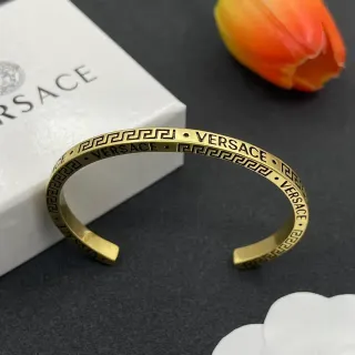 Versace Odissea Grabado Greca Llave Pulsera de Muñeca
