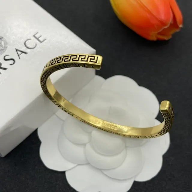 Versace Odissea Gravado Greca Chave Pulseira de Punho 3