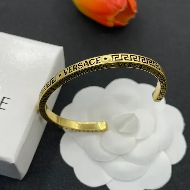 Versace Odissea Gravado Greca Chave Pulseira de Punho 4