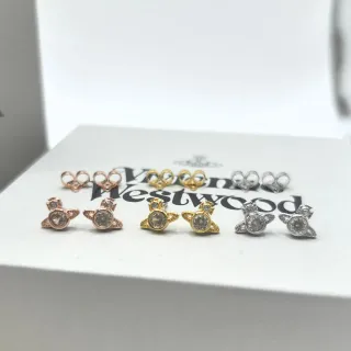 Vivienne Westwood Orb Crystal Stud Earrings