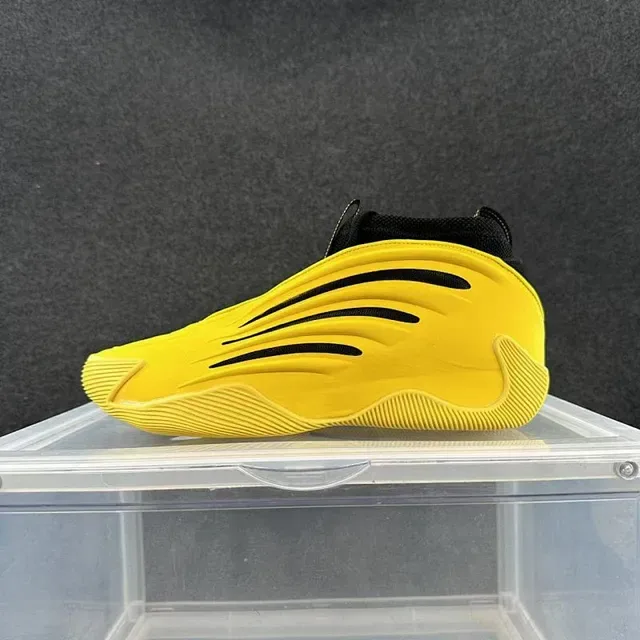 Y-3 Qasa High Yellow Black Laceless Sculpted Monolithic Sole Lifestyle Sneakers 2