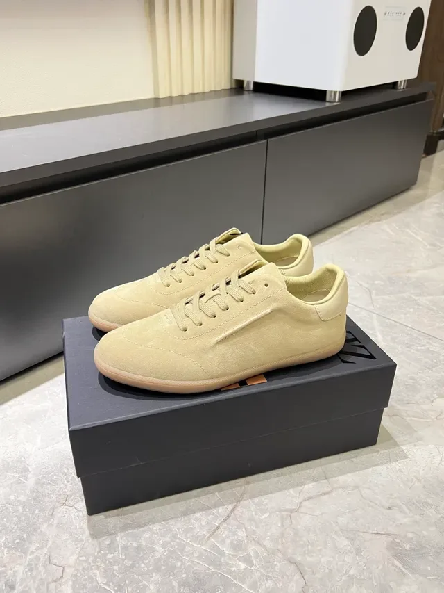 Zegna Beige Brown Suede Upper Gum Sole Lifestyle Sneakers 4