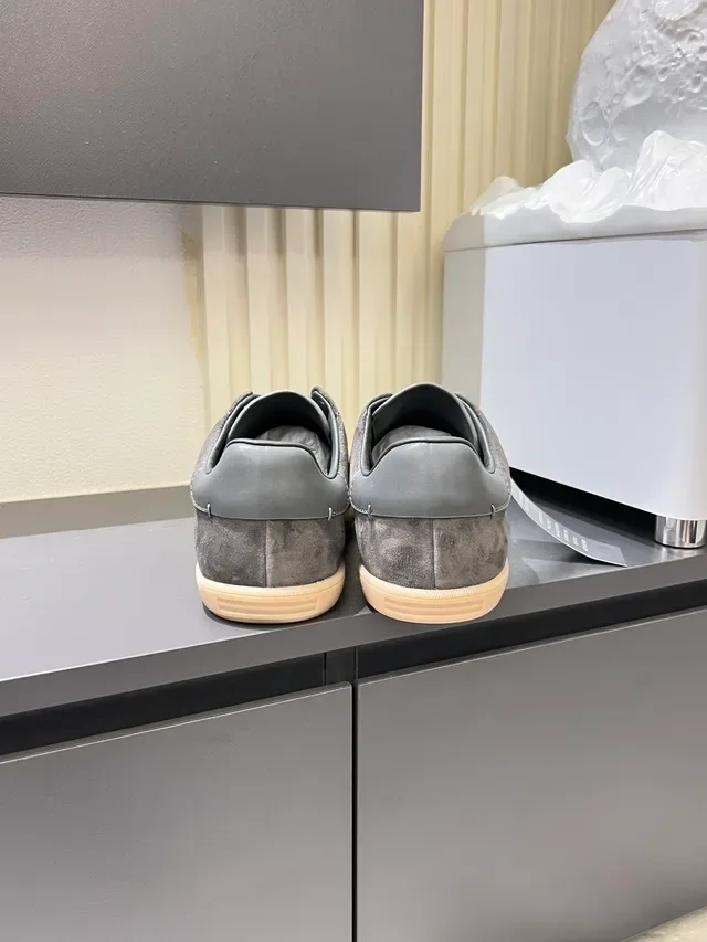 Zegna Gray Suede Lifestyle Sneakers 2