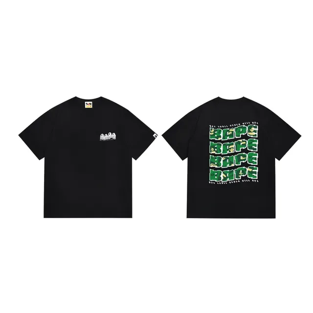 A Bathing Ape APE Shall Never Kill APE Graphic Print Black T-Shirt 3