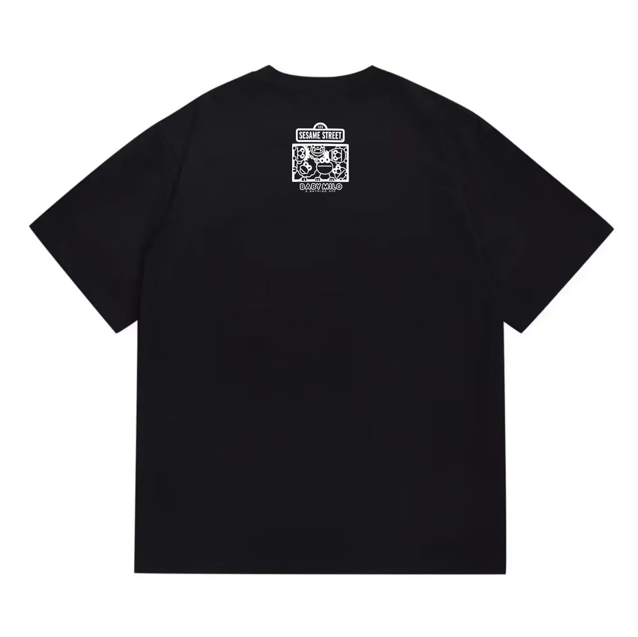 A Bathing Ape Baby Milo Sesame Street Collaboration Black T-Shirt 4