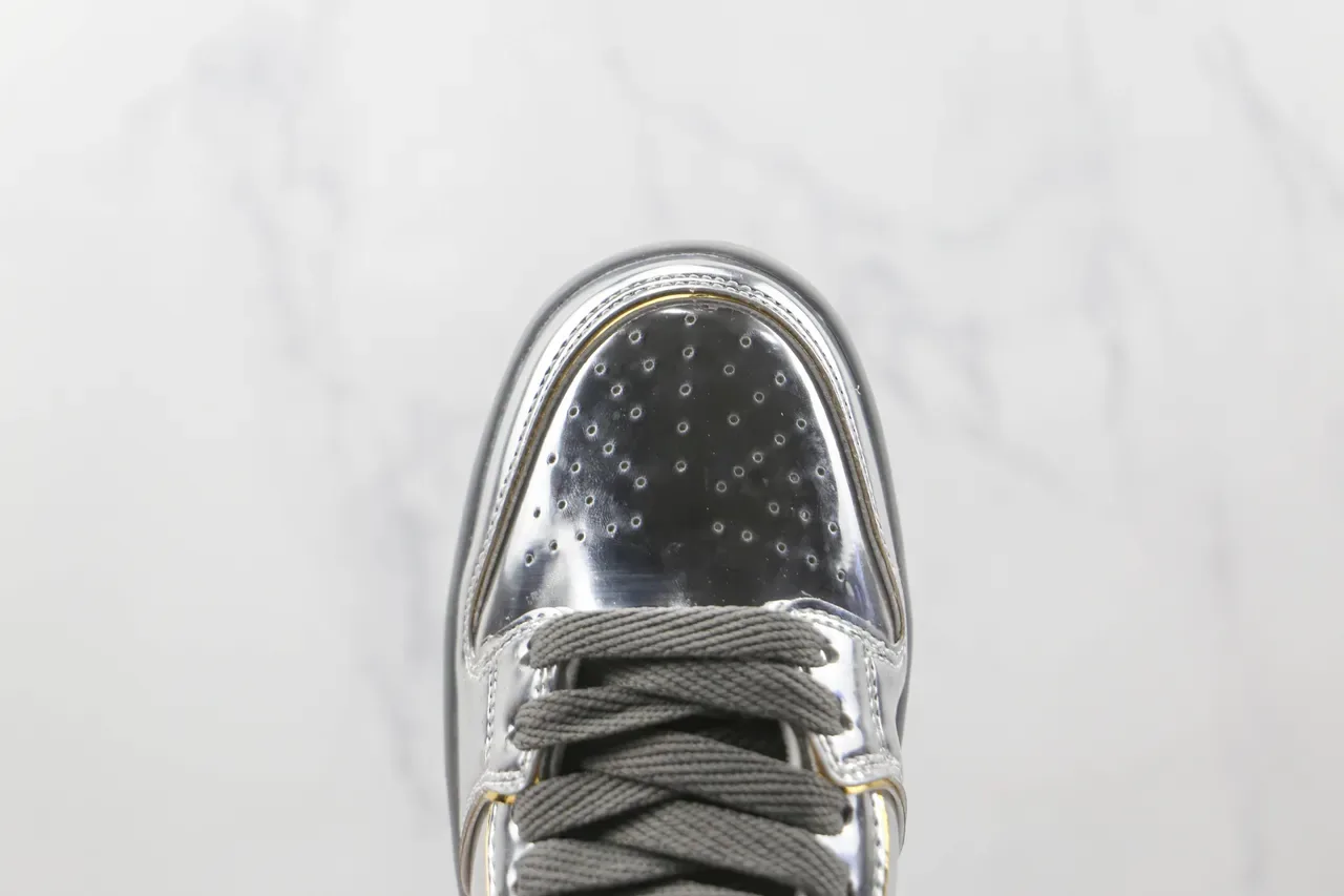 A Bathing Ape BAPE STA Chaussures lifestyle argent métallique avec finitions dorées 6