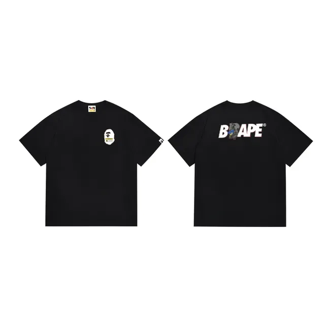 A Bathing Ape Graphic Print Black T-Shirt 4