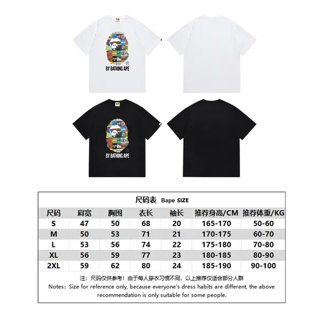 A Bathing Ape Multi Logo Ape Head Graphic Black T-Shirt 2