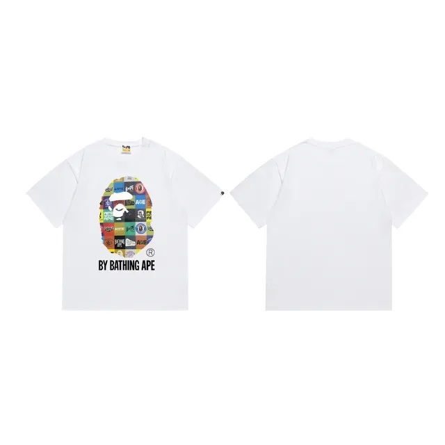 A Bathing Ape Multi Logo Ape Head Graphic Black T-Shirt 4