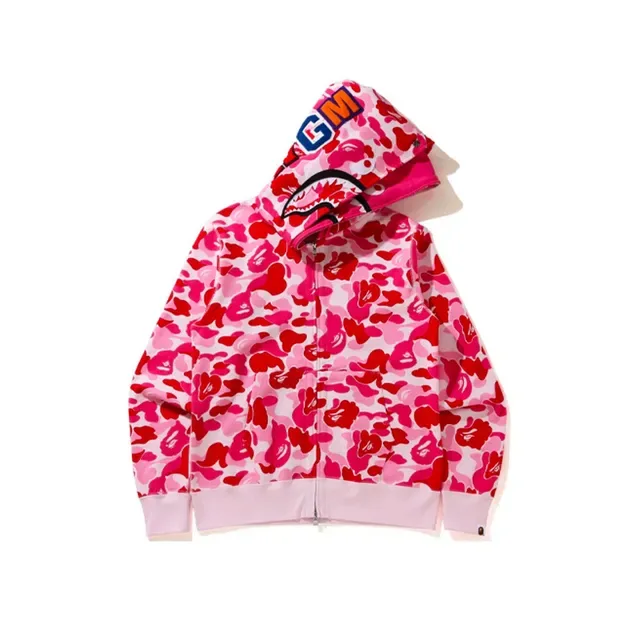 A Bathing Ape Shark Blue Multicolor ABC Camo Print Hood Hoodie 3