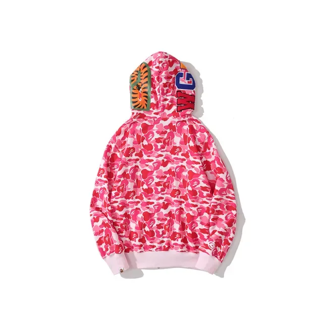 A Bathing Ape Shark Blue Multicolor ABC Camo Print Hood Hoodie 4