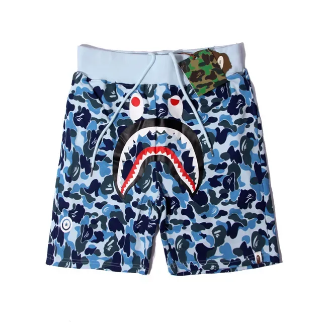 A Bathing Ape Shark Multicolor Mouth Graphic ABC Camo Print Shorts 7