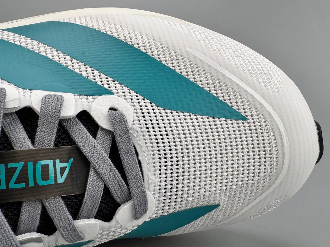 Adidas Adizero Boston 13 White Teal Running Shoes 3