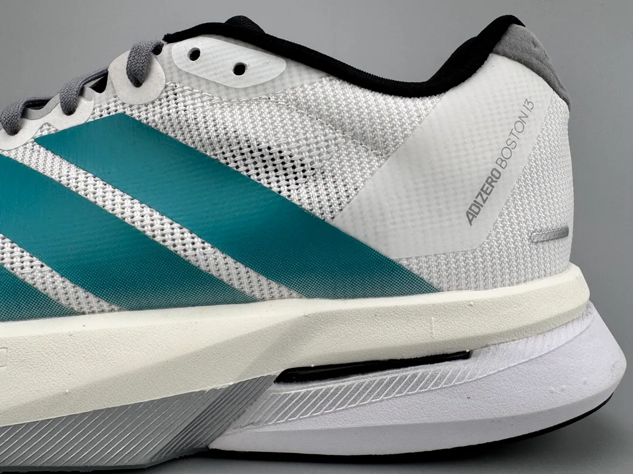 Adidas Adizero Boston 13 White Teal Running Shoes 5