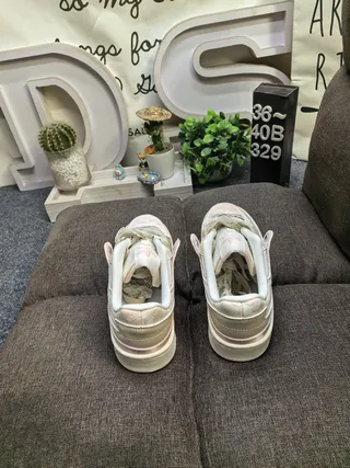 Adidas Beige Pink Low-Top Padded Collar Lifestyle Sneakers 8