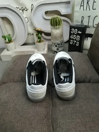 Adidas Benito White Black Translucent Sole Lifestyle Sneakers 8