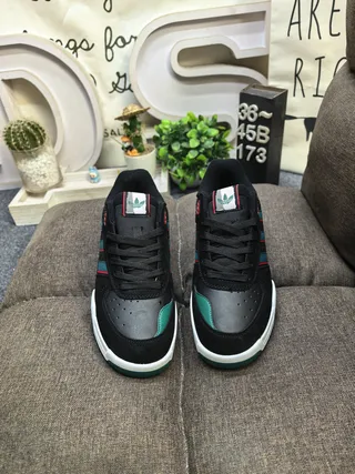 Adidas Black Blue Low-Top Cupsole Construction Lifestyle Sneakers 10