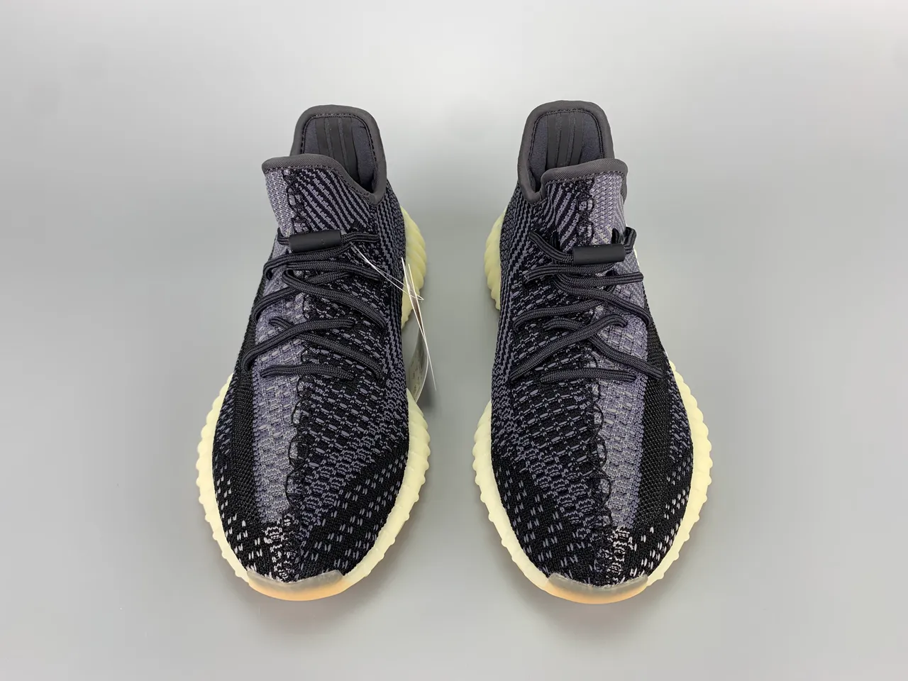 Adidas Black Gray Knit Upper Ridged Boost Midsole Lifestyle Sneakers 13