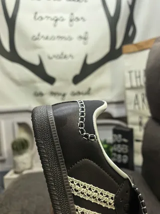Adidas Black Multicolor Crystal-Embellished Three-Stripe Side Panel Lifestyle Sneakers 3