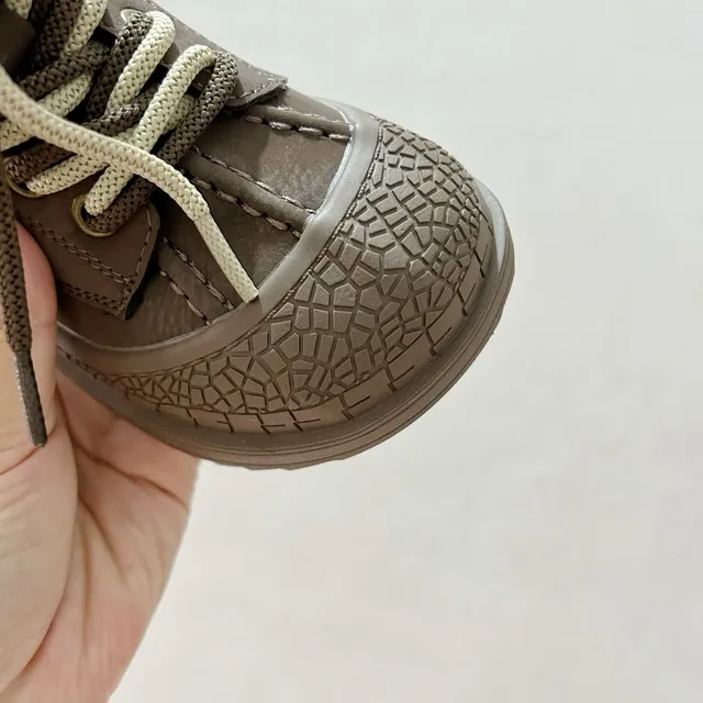 Adidas Black Padded Collar Lace-Up Children's Work Boots 17