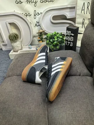 Adidas Black White Low-Top Cupsole Lifestyle Sneakers 6