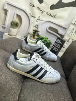 Adidas Black White Low-Top Leather-Suede Upper Lifestyle Sneakers 19