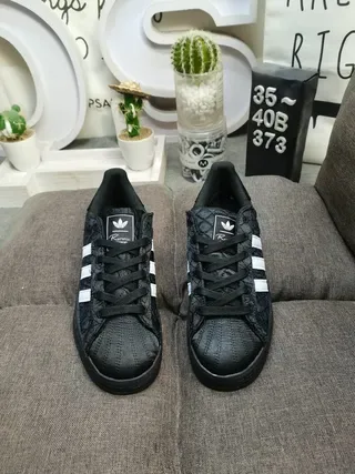 Adidas Black White Quilted Upper Three Side Stripes Lifestyle Sneakers 10