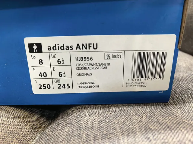 Adidas Blue Beige Suede Upper Three-Stripe Side Panel Lifestyle Sneakers 2