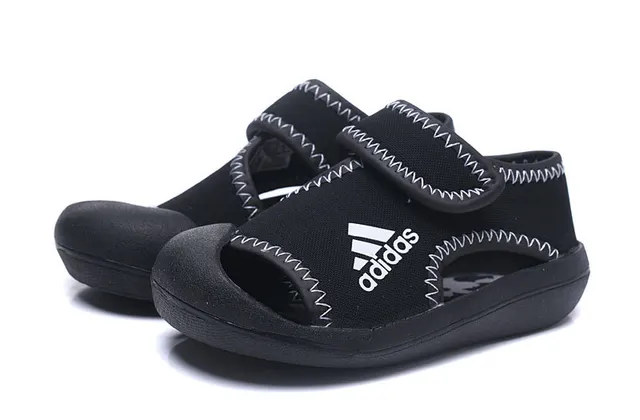 Adidas Bleu Jaune Ouvert Doigt Sangle Velcro Sandales Casual 16