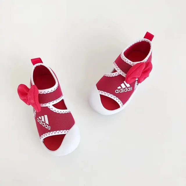 Adidas Bleu Jaune Ouvert Doigt Sangle Velcro Sandales Casual 24