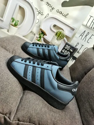 Adidas Brown Black Low-Top Leather Upper Lifestyle Sneakers 7