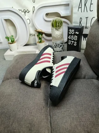 Adidas Brown Black Low-Top Leather Upper Lifestyle Sneakers 16